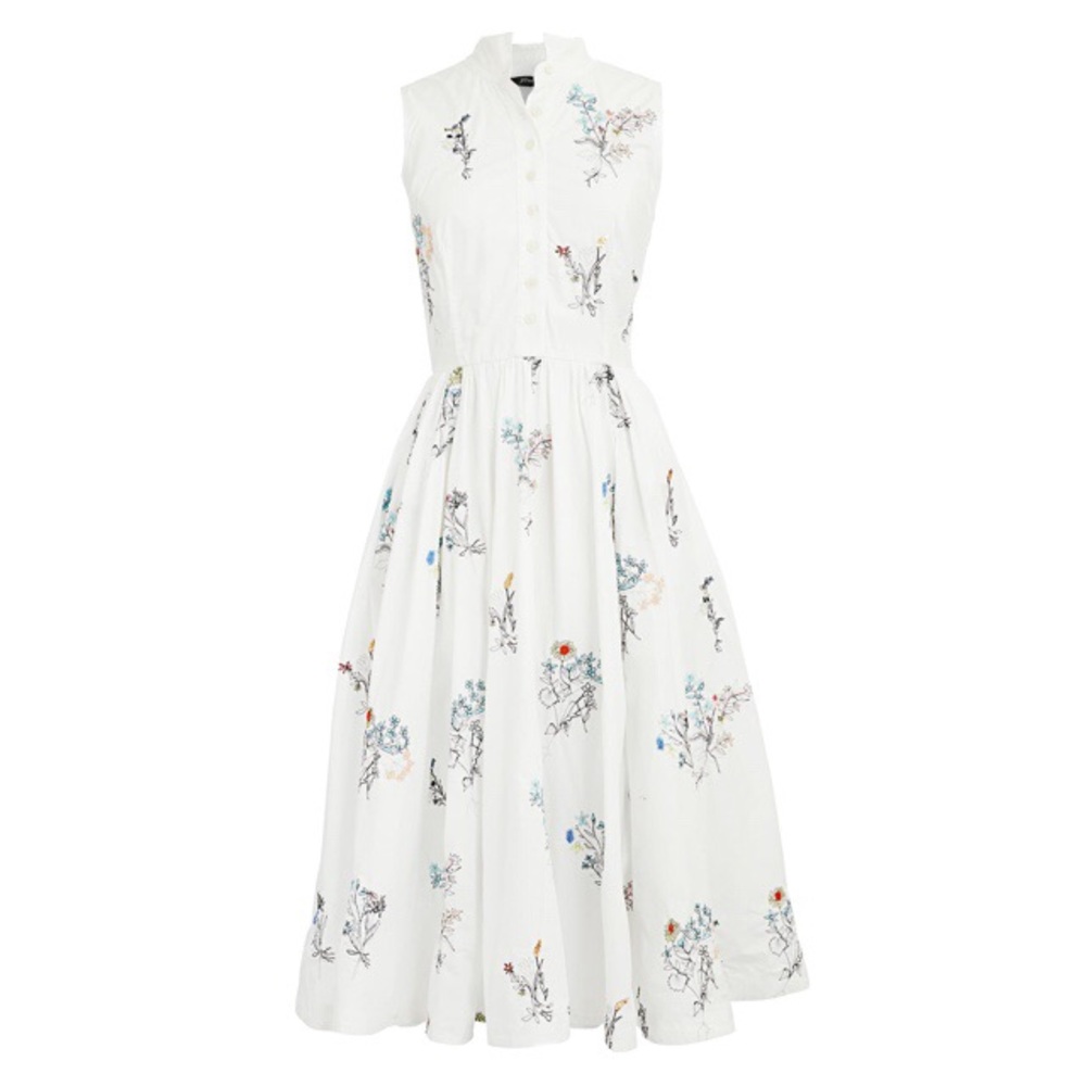 🎉SALE🎉J. Crew Embellished Midi Shirtdress - Picture 2 of 7